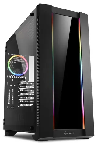 Sharkoon Elite Shark CA200G čierna / ATX / 2x USB 3.0 + 2x USB 2.0 / bez zdroja / priehľadná bočnica