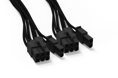 be quiet! CP-6620 2x PCIe 6+2-pin kábel čierna / dĺžka 600mm