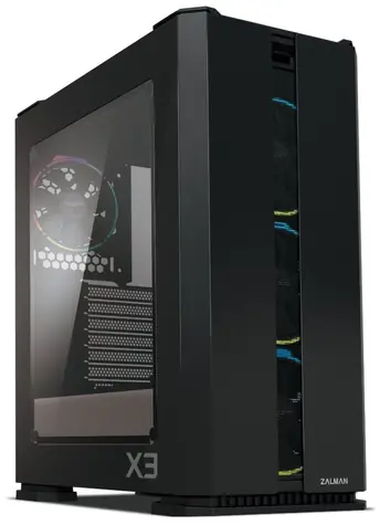 ZALMAN X3 čierna / ATX / 2xUSB3.0 + 2xUSB 2.0 / 4x120mm ARGB / bez zdroja / priehľadná bočnica