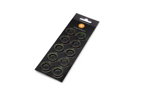 EKWB EK-Torque HTC-12 Color Rings Pack Green 10 ks/pre 12mm OD/zelená