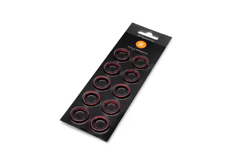 EKWB EK-Torque STC-10/13mm Color Rings Pack - Red 10 ks/G1|4"