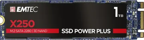 EMTEC Power Plus X250 1TB / M.2 / SATA III / 3D TLC / R: 520MBps / W: 500MBps / MTBF 2mh / 3y