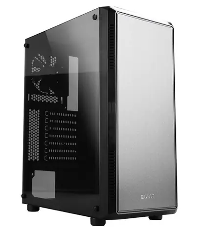 ZALMAN S4 čierno-strieborná / ATX / 1xUSB 3.0 + 1xUSB 2.0 / 2x120mm / bez zdroja / priehľadná bočnica