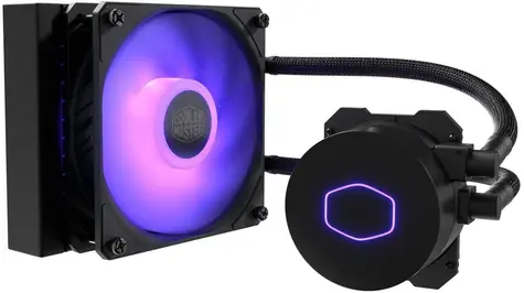 Cooler Master MasterLiquid ML120L V2 RGB / 120mm / 27dB @ 1800 RPM / 62 CFM / hliník &amp; meď / 4-pin / Intel &amp; AMD