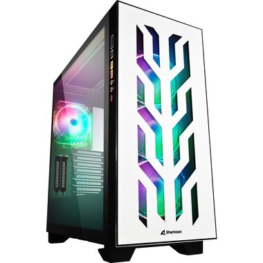 Sharkoon ELITE SHARK CA300T / ATX / 2x USB 3.0 + 1x USB C / bez zdroja / priehľadná bočnica
