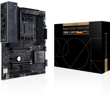 ASUS PROART B550-CREATOR / AMD B550 / DDR4 / SATA III RAID / USB / 2.5GLAN / M.2 / sc.AM4 / ATX