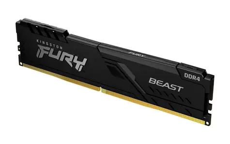 Kingston FURY Beast Black 16GB (1x 16GB) DDR4 3200MHz / CL16 / DIMM / 1.35V / Non-ECC / Un-Registered