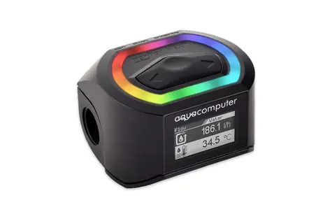 Aqua Computer Flow senzor High Flow NEXT / OLED / G1/4 / RGBpx / čierny