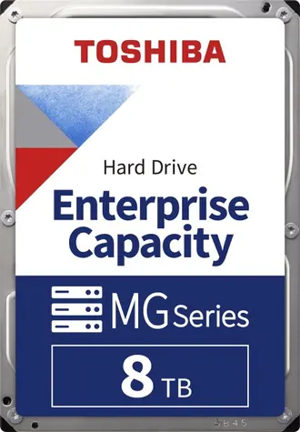 Toshiba Enterprise Capacity MG08 8TB 512e / HDD / 3.5 "/ SATA 6Gbits / 256MB cache / 7 200 rpm / Interné / 5y