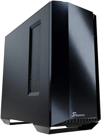 Seasonic SYNCRO Q704 + SYNCRO DGC-750 Gold čierna / ATX / 2x USB 3.0 + 1x USB C / 750W / priehľadná bočnica