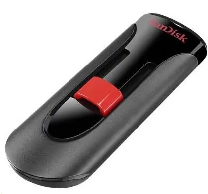 SanDisk Cruzer GLIDE 256 GB čierno-červená / Flash Disk / USB 2.0