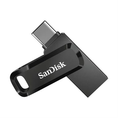 SanDisk Ultra Dual GO 128GB čierna / Flash Disk / USB-A + USB-C / čítanie až 150 MB/s