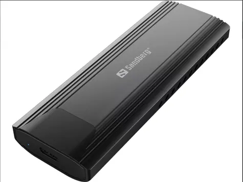 Sandberg USB-C 3.2 púzdro pre M.2 NVMe SSD disk / USB 3.2 Gen 2 / M.2 NVMe / 2230 &amp; 2242 &amp; 2260 &amp; 2280
