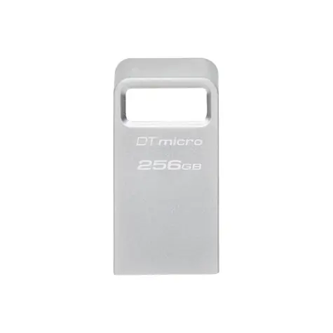 Kingston DataTraveler Micro 256GB strieborná / Flash Disk / USB 3.2 Gen 1 - (USB-A 3.0)