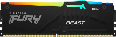 Kingston Fury Beast Black RGB 32GB (1x 32GB) DDR5 5200MHz / CL40 / DIMM / ECC / XMP