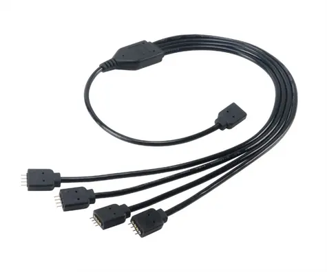 Akasa AK-CBLD04-50BK RGB 4pin splitter čierna