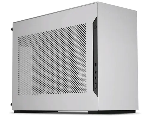 Lian Li DAN Cases A4-H2O A4 strieborná / mini-ITX / PCIE4.0 Riser cable / Bez zdroja / 2x USB 3.0C + 1x USB 3.1C