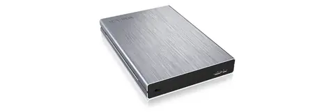 Icy Box IB-241WP strieborná / Externý box pre 1x HDD/SSD / USB 3.0 Type A / Write protection