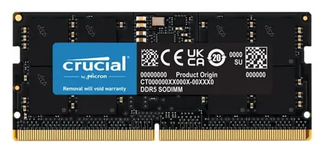 Crucial 16GB Kit (1x16GB) DDR5 4800/CL40/SO-DIMM
