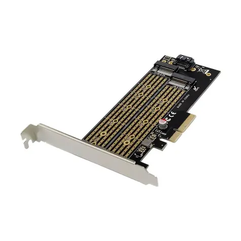 MicroConnect PCIe x4 M.2 B&M kľúč NVMe SSD Adaptér