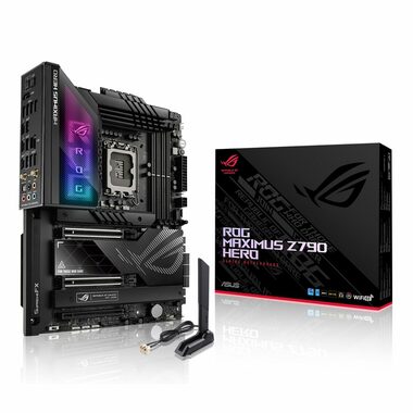 ASUS ROG MAXIMUS Z790 HERO / Z790 / LGA 1700 / 4x DDR5 / PCIEx16 / 1x 2.5GLAN / Wi-Fi / ATX