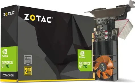ZOTAC GT 710 ZONE EDITION 2GB / GeForce GT710 954 MHz / 2GB SDDR3 / 64bit / PCIe x16 / D-Sub+DMI