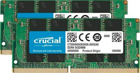 Crucial 16GB (2x8GB) 3200 MHz / SO-DIMM / DDR4 / PC4-25600 / CL22 / 1.2V