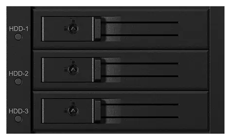Icy Box IB-563SSK čierna / Backplane pre 3x 3.5" HDD / SATA III / Hot-Swap