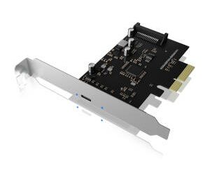 Icy Box IB-PCI1901-C32 čierno-strieborná / prídavná PCIe x4 karta / USB-C