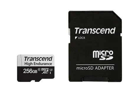 Transcend 350V 256GB / Micro SDHC / Pamäťová karta / Class 10 / R: 95MBps / W: 45MBps