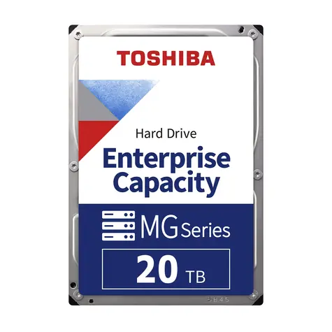 Toshiba Enterprise Capacity MG10 20TB 512e / HDD / 3.5 "/ SATA 6Gbits / 512MB cache / 7 200 rpm / Interné / 5y