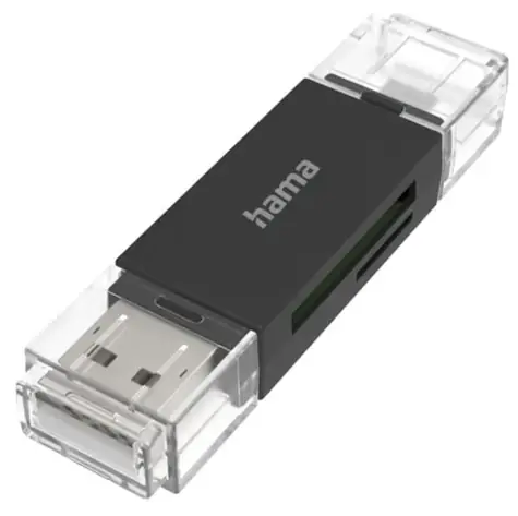 Hama čítačka SD kariet / USB-A / microUSB
