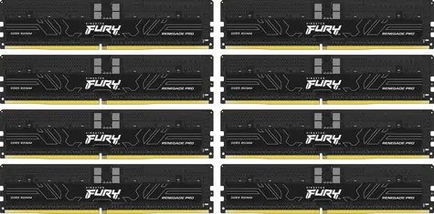 Kingston FURY Renegade Pro Black XMP 128GB (8x16GB) DDR5 6000MHz / CL32 / DIMM / ECC / XMP / 1.35V