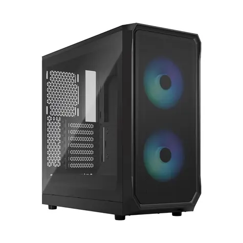 Fractal Design Focus 2 RGB Black Window čierna / ATX / 2x 140mm / 2x USB 3.0 / priehľadná bočnica / bez zdroja