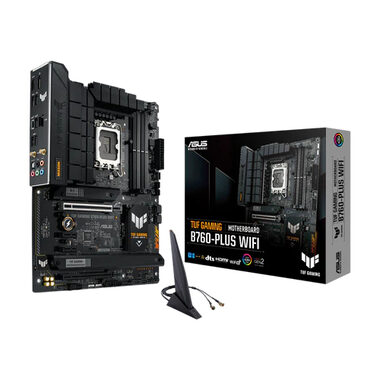 ASUS TUF Gaming B760-PLUS WIFI / B760 / LGA 1700 / 4x DDR5 / PCIEx16 / 1x 2.5 GLAN / Wi-Fi / ATX