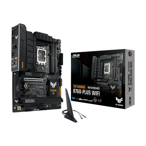 ASUS TUF Gaming B760-PLUS WIFI / B760 / LGA 1700 / 4x DDR5 / PCIEx16 / 1x 2.5 GLAN / Wi-Fi / ATX