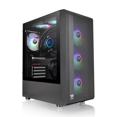 Thermaltake S200 TG Black / ATX / 2x USB 3.0 / bez zdroja / priehľadná bočnica
