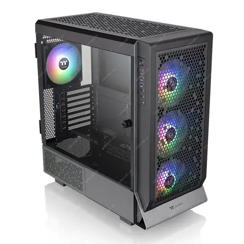 Thermaltake Ceres 500 TG ARGB Black / ATX / 1x USB C 3.2 / 2x USB 3.0 / Bez zdroja / priehľadná bočnica