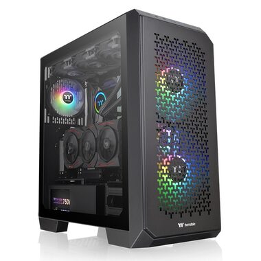 Thermaltake View 300 MX ARGB Black / E-ATX / 1x UBS C 3.2 / 2x USB 3.0 / Bez zdroja / priehľadná bočnica