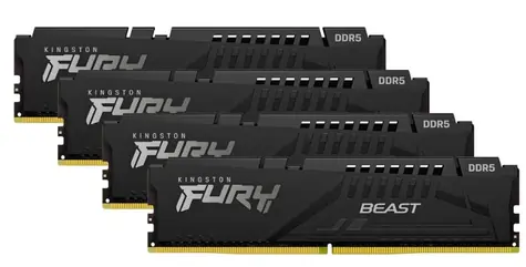 Kingston Fury Beast Black 128GB (4x32GB) DDR5 5600MHz/CL40/DIMM/XMP