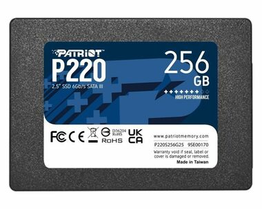 Patriot P220 256GB / 2.5" / SSD / IOPS: 40K 50K / SATA III