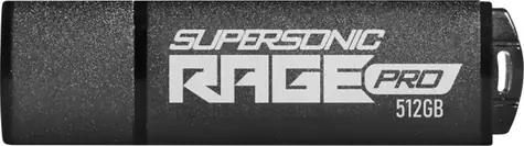 Patriot Supersonic Rage Pro 512GB čierna / Flash Disk / USB 3.2 Gen 1 - (USB-A 3.0)