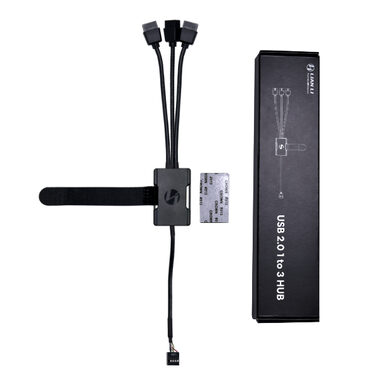 Lian Li USB 2.0 1-3 Hub čierna / 1 x (M) 3 x (F)