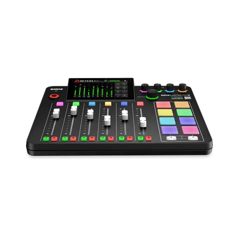 Rode Caster Pro II / externá zvuková karta / Bluetooth &amp; USB-C &amp; Wifi &amp; Ethernet / 16 &amp; 24 bitov / 44.1 &amp; 48kHz
