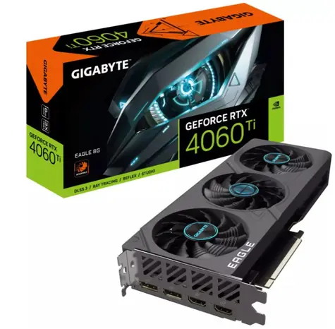 GIGABYTE GeForce RTX 4060 Ti EAGLE 8G / 2310 - 2535 MHz / 8GB GDDR6 / 128bit / 2x HDMI + 2x DP / 160W (8)