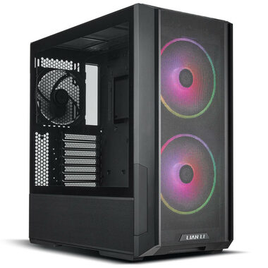 Lian Li LANCOOL 216 RGB čierna / PC Skriňa / E-ATX / bez zdroja / 2x USB-A + 1x USB-C / priehľadná bočnica