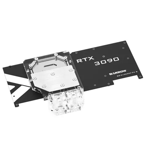 Barrow Aktive Backplate pre EVGA FTW3 RTX 3080/3090 RGB čierna
