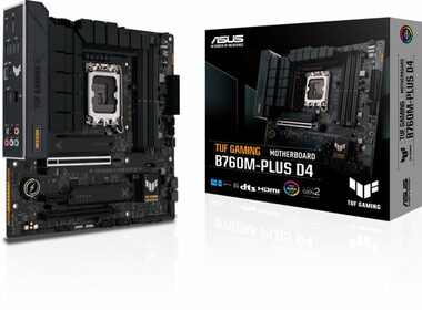 ASUS TUF GAMING B760M-PLUS / B760 / LGA 1700 / 4x DDR5 / 2x PCIEx16 / 1x 2.5GLAN / mATX