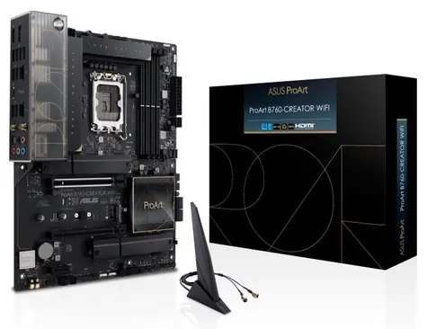 ASUS TUF GAMING B760-CREATOR WIFI / B760 / LGA 1700 / 4x DDR5 / 2x PCIEx16 / 1x GLAN / WIFI / ATX