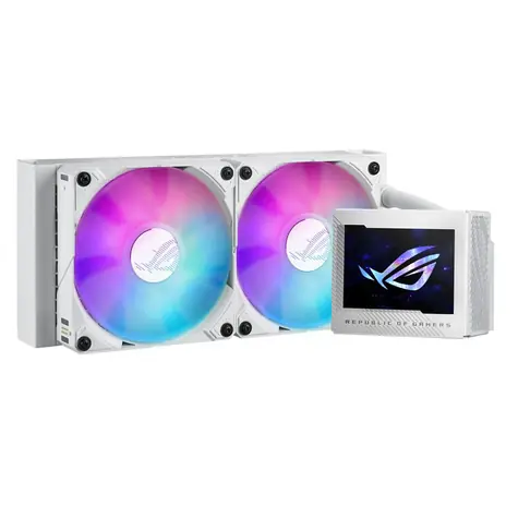 Asus ROG RYUJIN III 240 biela / komplet vodného chladenia CPU / 240mm / 29.7 dB / 71.6 CFM / max 2000 RPM / ARGB